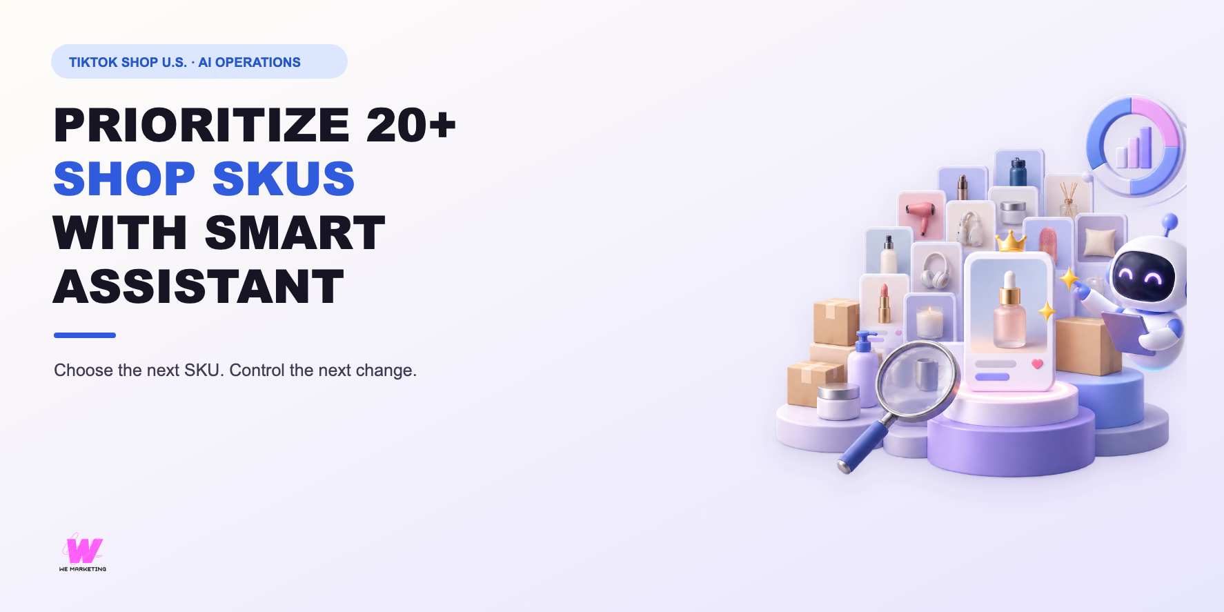 WE Marketing editorial cover for Smart Assistant SKU prioritization