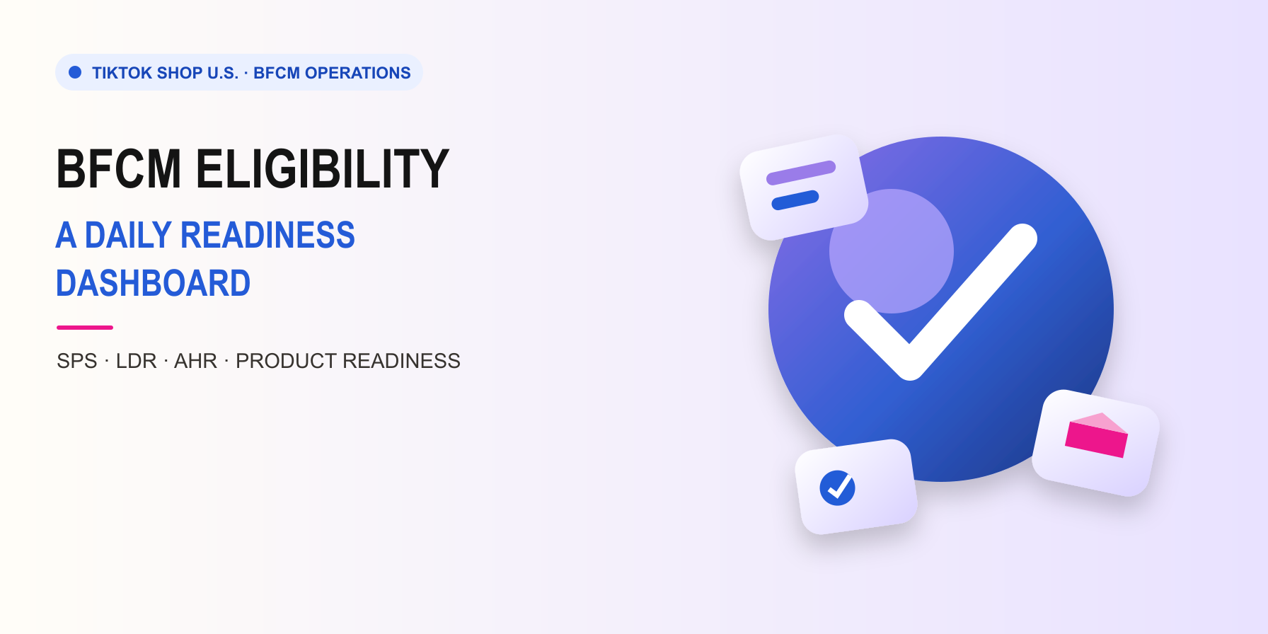 TikTok Shop BFCM 2026 eligibility dashboard cover