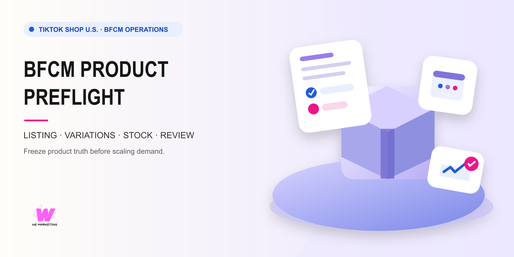 TikTok Shop BFCM product preflight cover