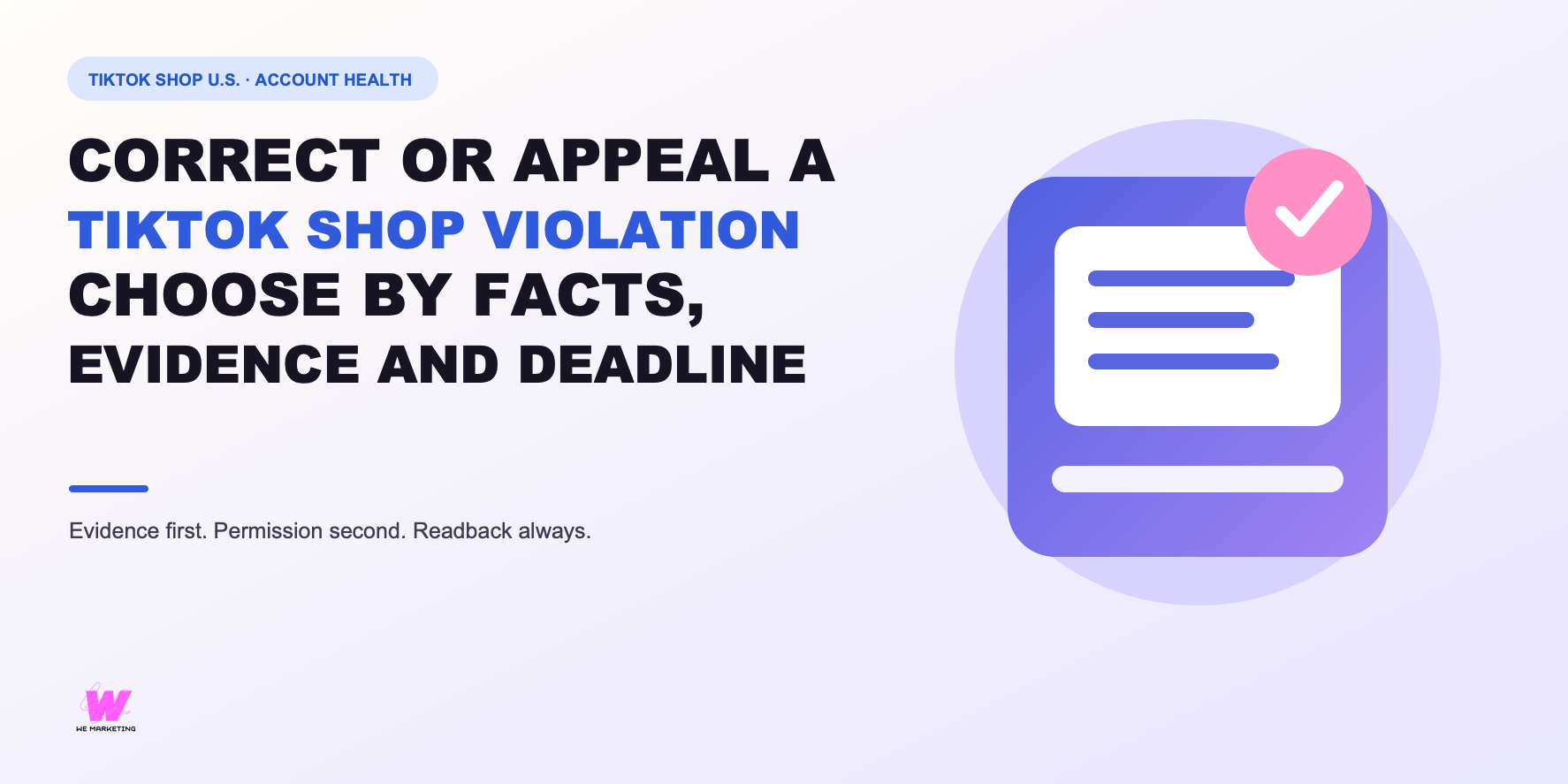 Correct or Appeal a TikTok Shop Violation? Choose by Facts, Evidence and Deadline editorial cover