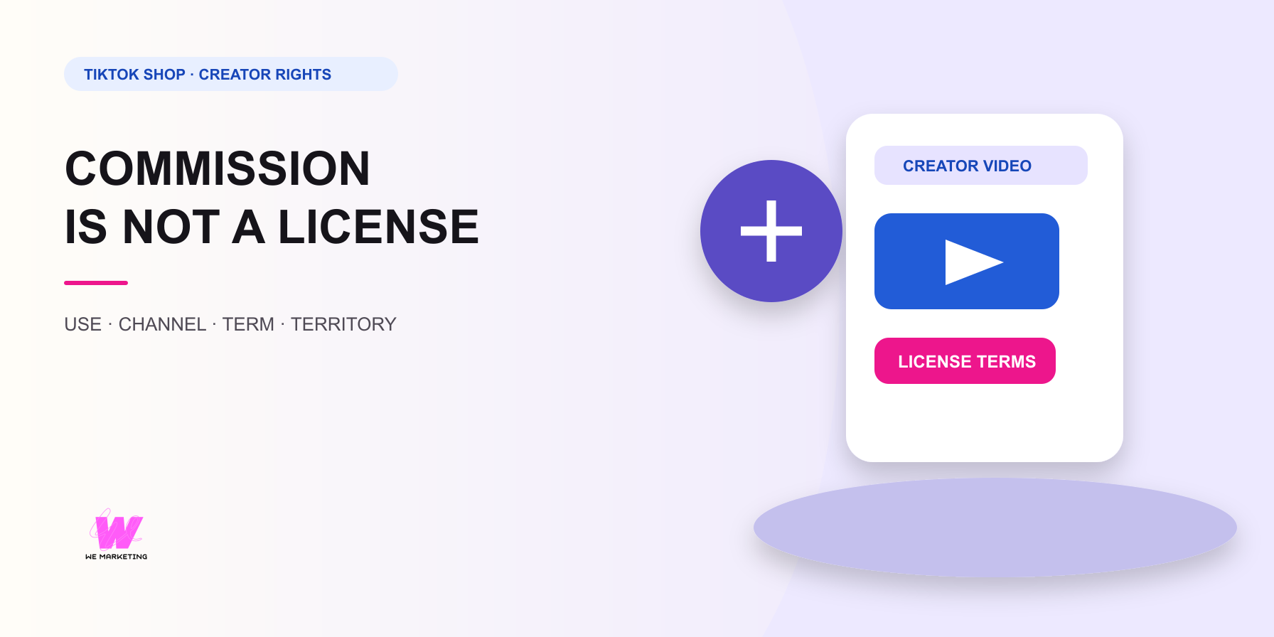 TikTok Shop Creator Commission Does Not Buy Video Usage Rights