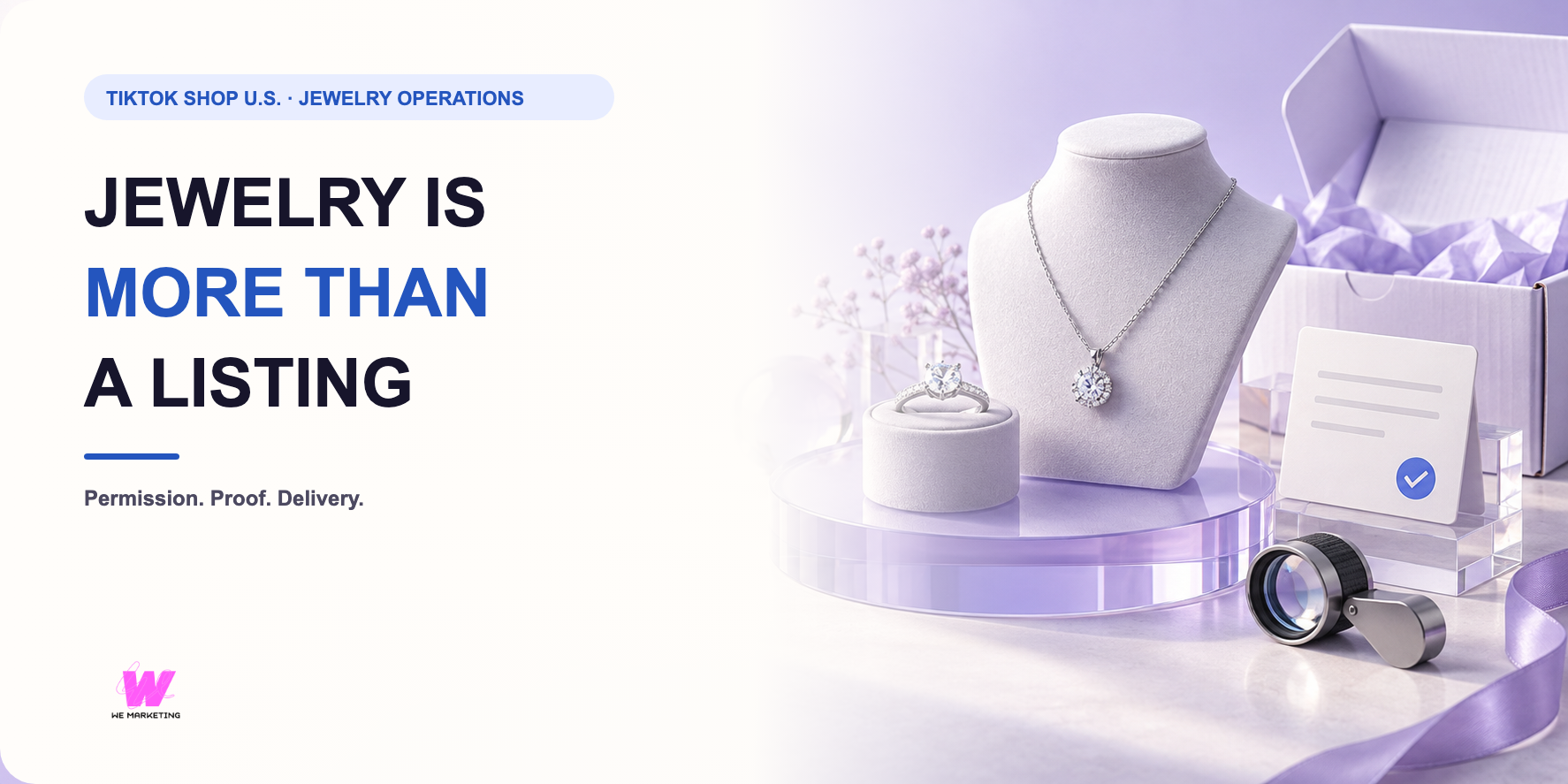 WE Marketing editorial cover for TikTok Shop for Jewelry: A Category Operating System Beyond Product Listings