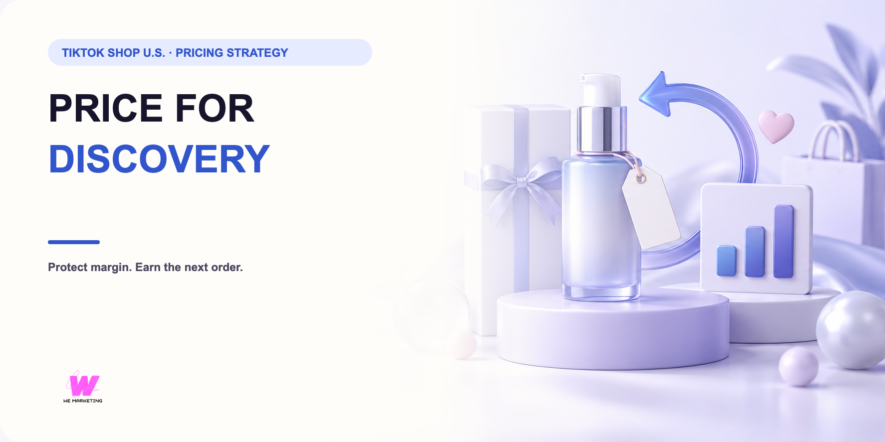 WE Marketing editorial cover for Price for Discovery, Margin and Repeat Purchase: A TikTok Shop Decision Framework